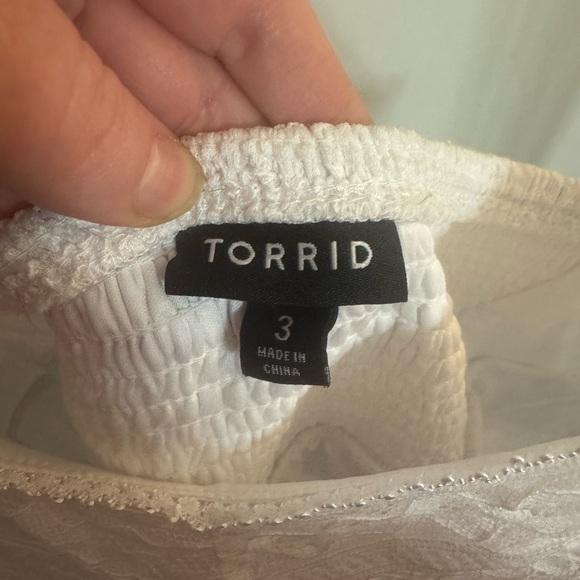 Torrid Midi Lace Skater Dress White Size 3 - Picture 5 of 5